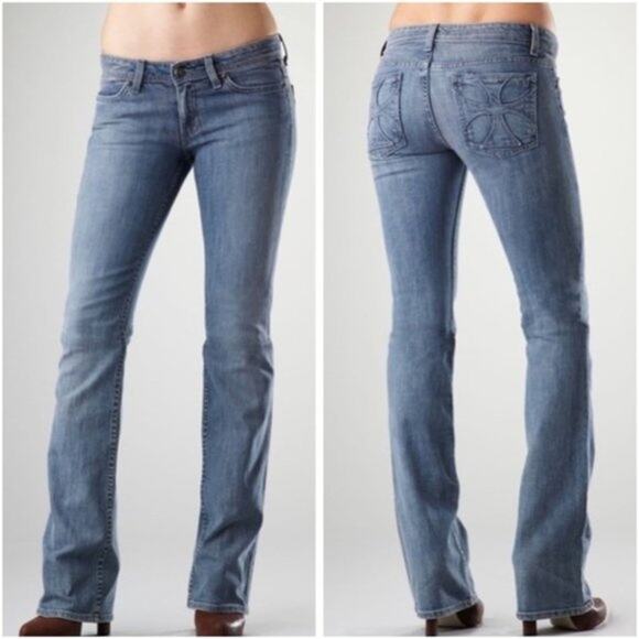 Habitual Kimberly New Wave Blue Bootcut Jeans, Sz 27 - Picture 10 of 10
